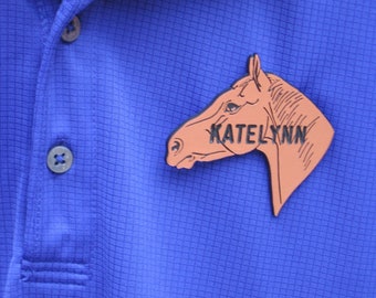 name tags, horse profile tags, horse name tags