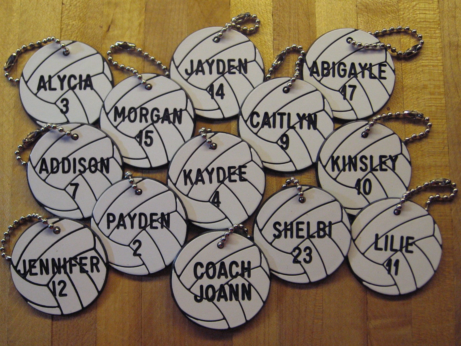 Volleyball Keychain for Car Keys, Volleyball Gifts for Team