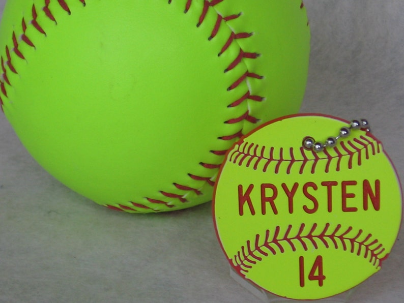 softball gifts, softball bag tags, girls fastpitch softball gifts