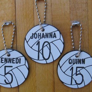 Personalized Volleyball Bag Tag, Team Gift