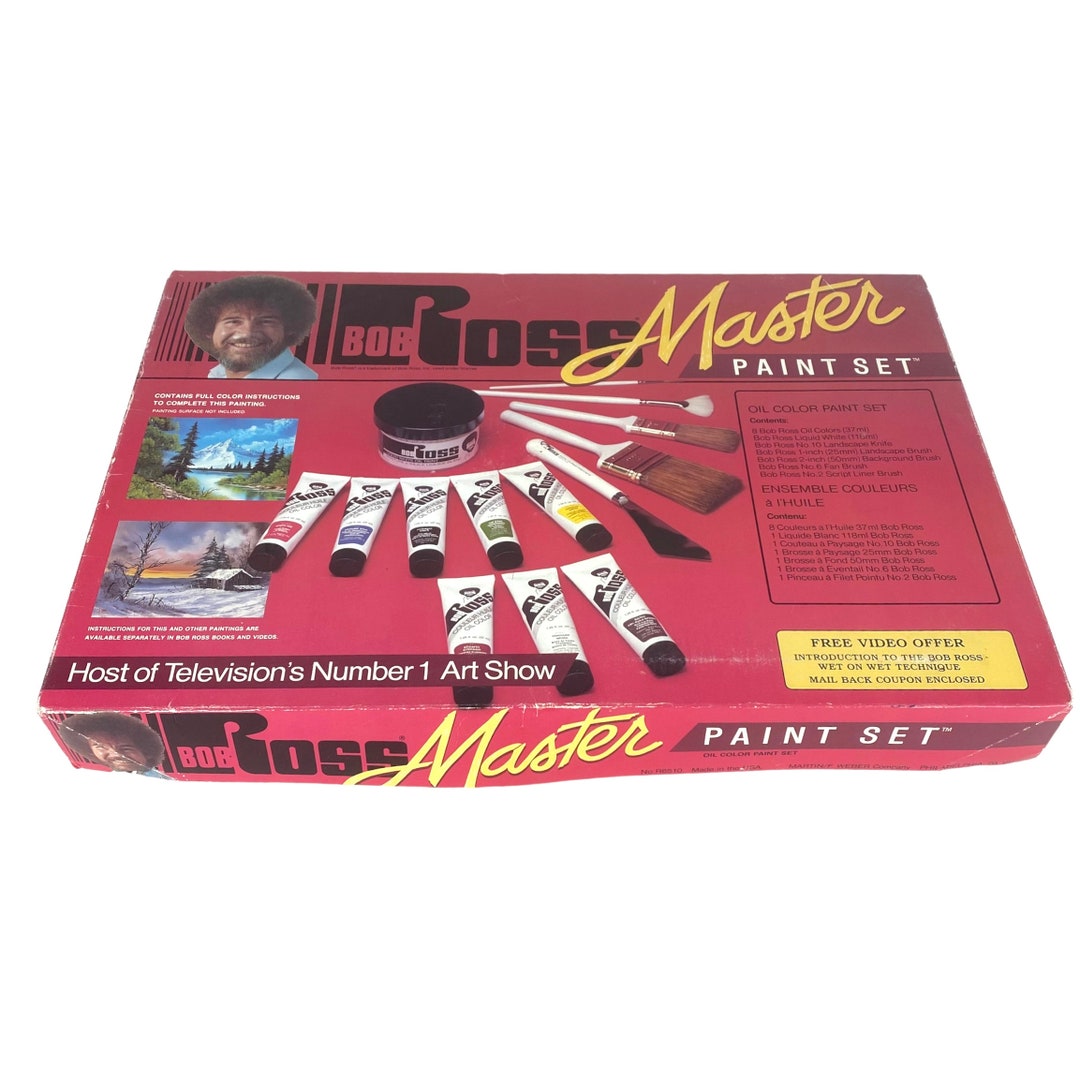 Vintage Bob Ross Master Paint Set R6510 Paints Nice Box Knife Etsy