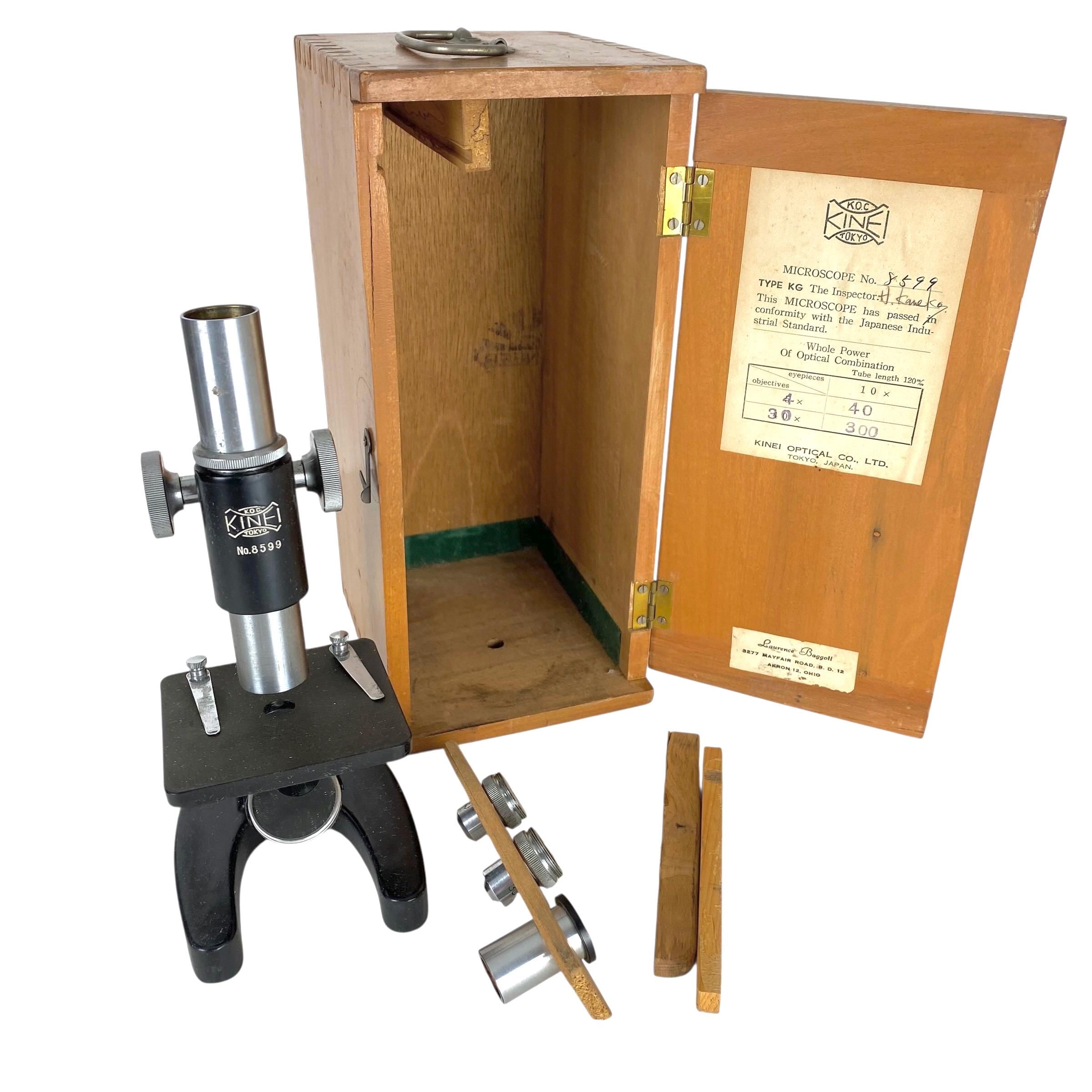 Microscope With Wooden Box - Etsy