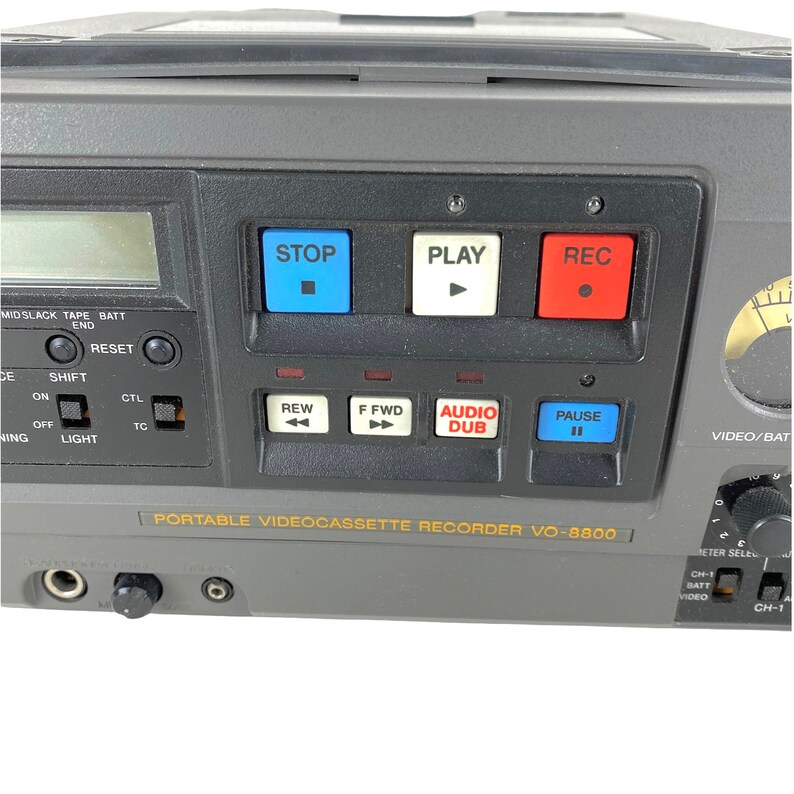 Sony Umatic S SP VO8800 Portable Videocassette Recorder With Etsy