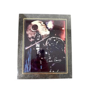 David Prowse Darth Vader Autographed Picture Sealed In Plastic Hand Signed