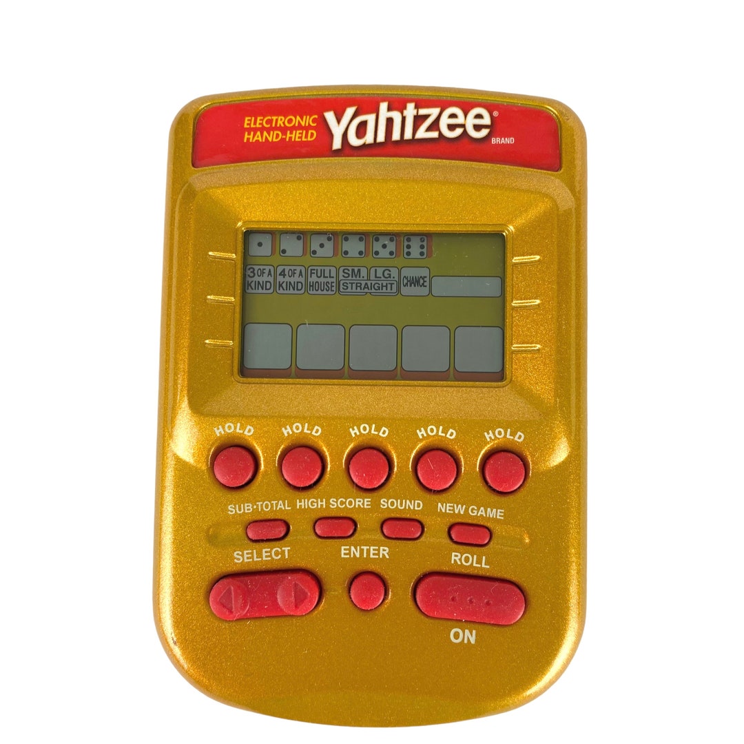 Electronic Handheld Yahtzee Gold 2002 Hasbro Clean Tested Etsy