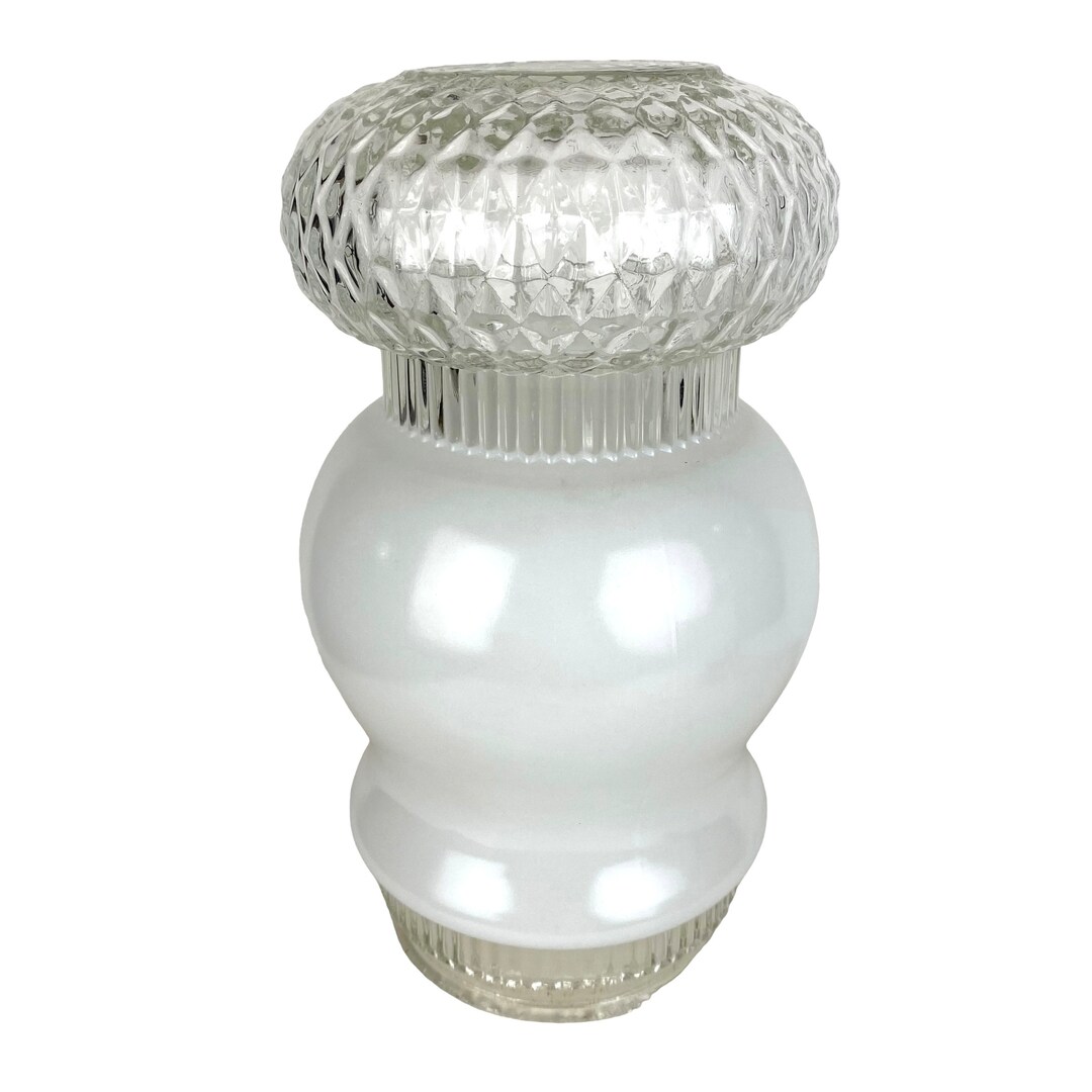 Vintage Art Deco Ceiling Light Cover Globe Clear Frosted Entry Etsy