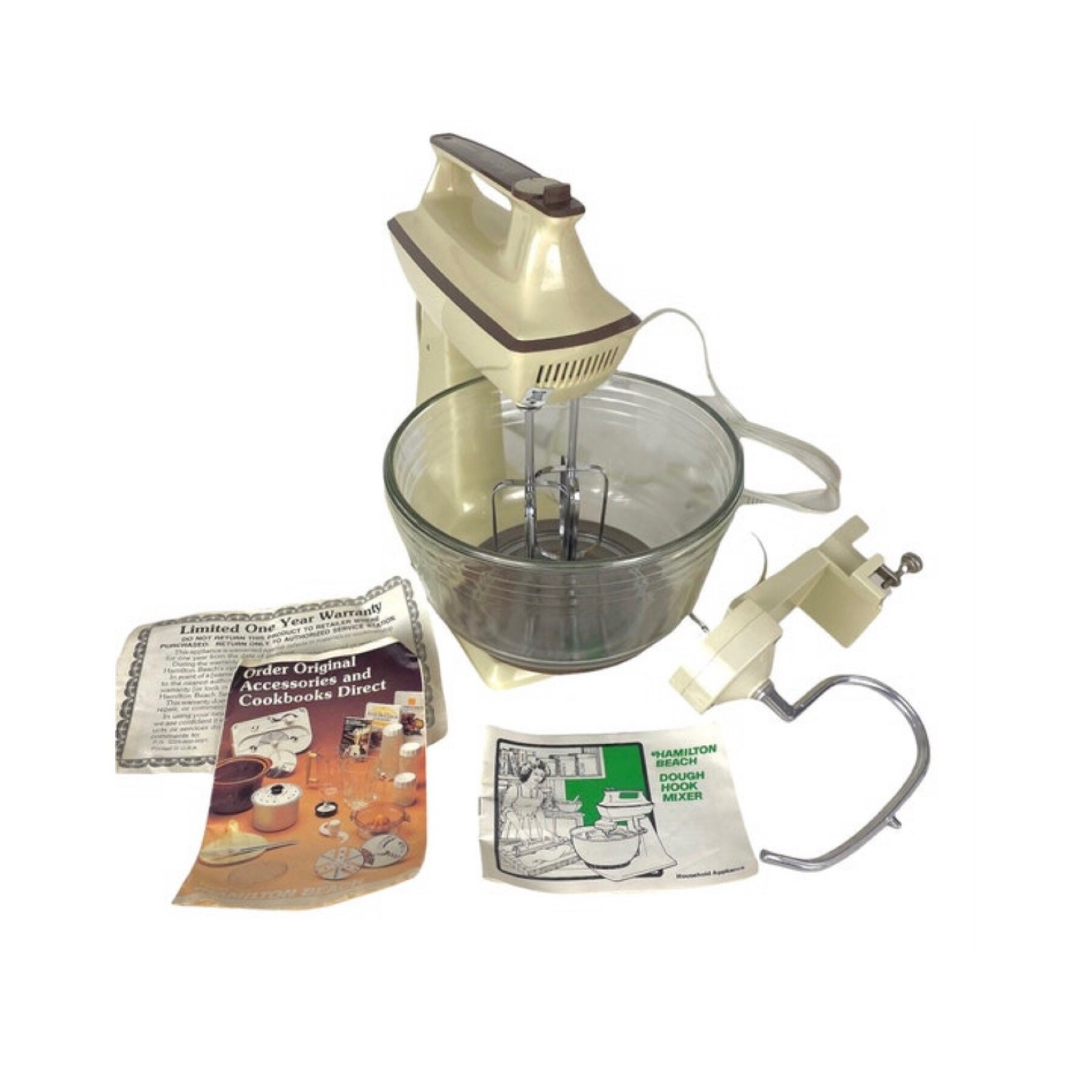 Vintage Hamilton Beach Scovill Model K Mixer w/ 2 Mixing Bowls and Beaters-  powered on - Northern Kentucky Auction, LLC