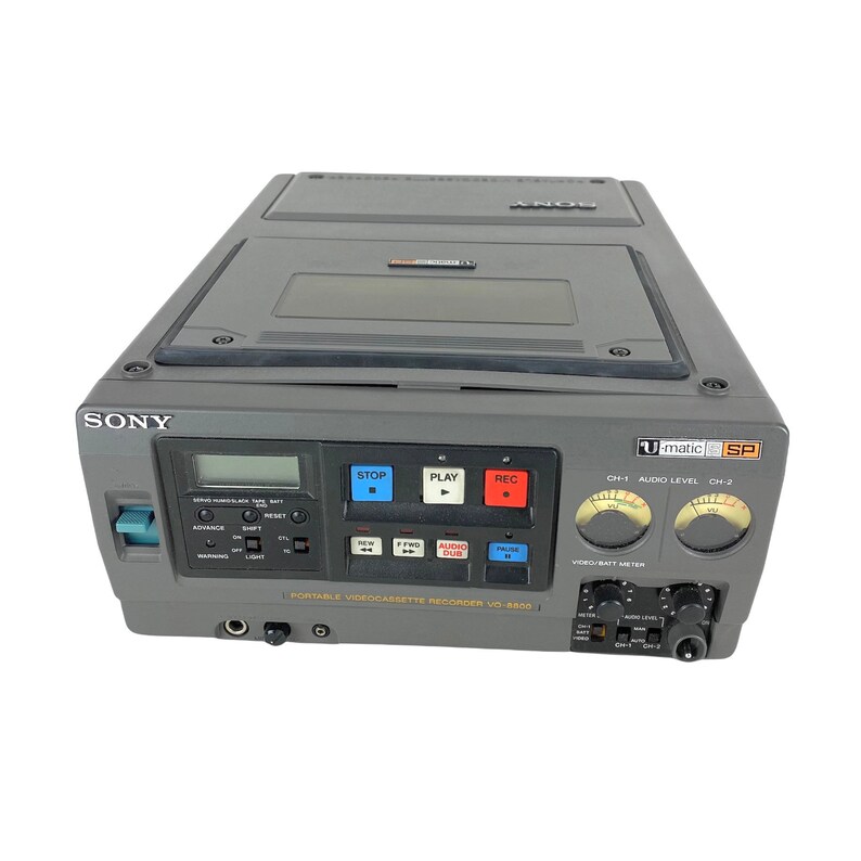 Sony Umatic S SP VO8800 Portable Videocassette Recorder With Etsy