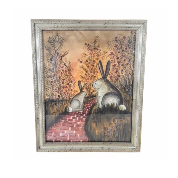 Bunny Trail By Eileen Smithson-Andrews Artist Signed Print Framed 9336