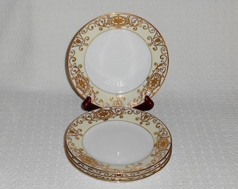 noritake china 175 christmas ball pattern bread plates with gold decorated rim set of 4 - Christmas China Sets noritake china 175 christmas ball pattern bread plates with gold decorated rim set of 4 - Christmas China Sets