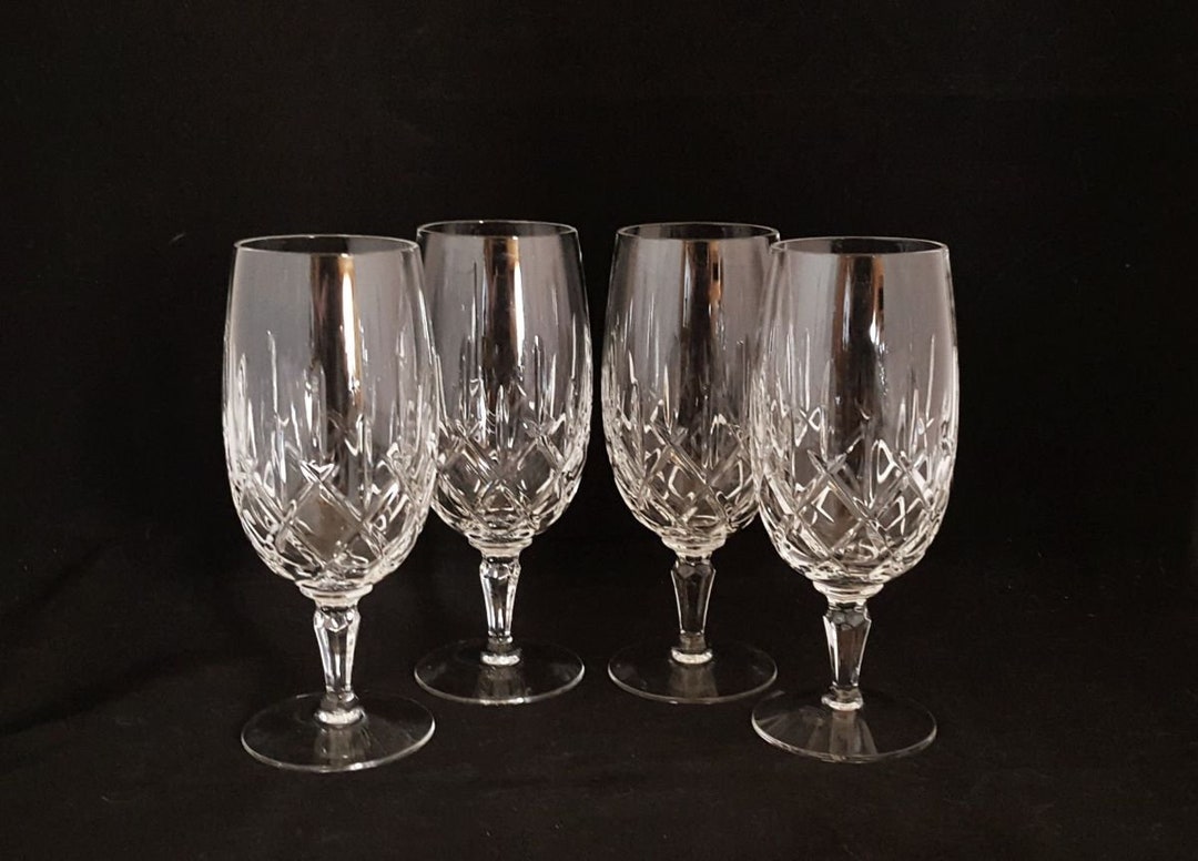 Gorham Lady Anne Crystal Iced Tea Glasses Goblets Set of 4 Etsy
