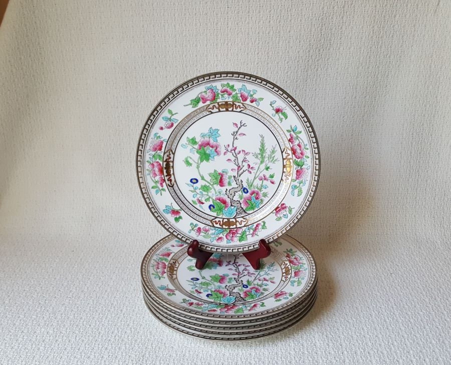 Royal Doulton Dresden Pattern Indian Tree Design Luncheon Etsy