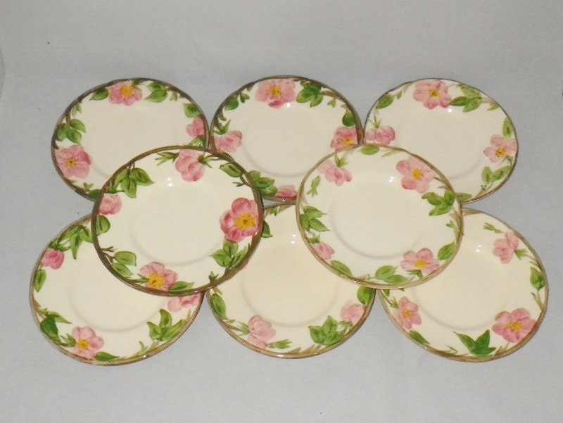 Franciscan Vintage Bread Butter Plate 6 3//8in Floral Desert Rose USA Earthenware