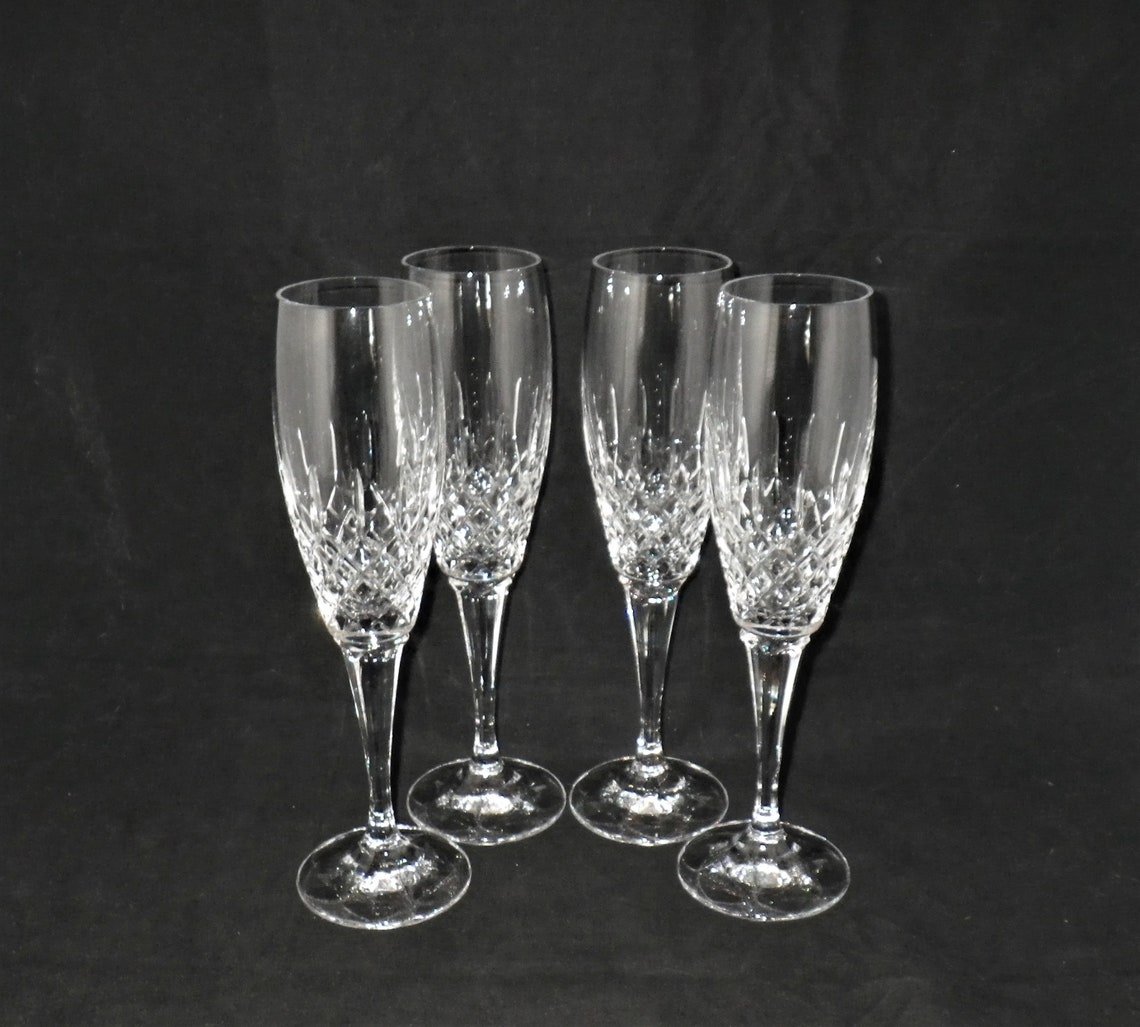 Mikasa Crystal Coventry Champagne Glasses Toasting Flutes Etsy