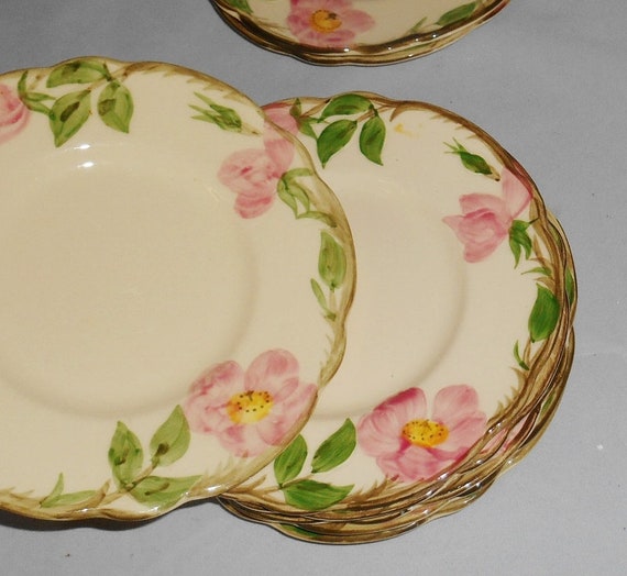 Franciscan Vintage Bread Butter Plate 6 3//8in Floral Desert Rose USA Earthenware