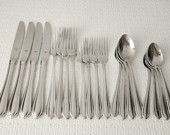 Gorham Melon Bud 18/8 Stainless Flatware 20 Pieces ~ Service for 4