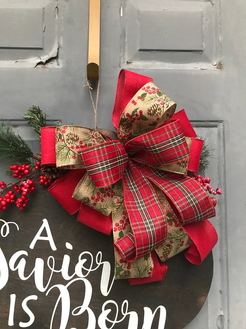 Rustic Farmhouse Wood Christmas Ornament Door Hanger Etsy