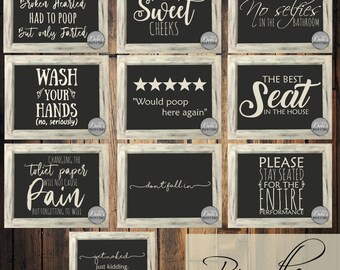 Bathroom SVG Bundle, Bathroom SVG Files, Cricut Svg Files, Svg Files, Files for Cricut, Silhouette Svg, Vinly Svg, Bathroom PNG files