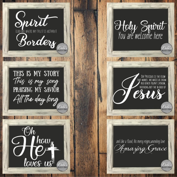 Christian Song Svg Christian Song Farmhouse Signs Amazing Etsy