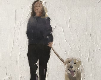 Dog walk Painting, Prints, Canvas, Posters, Originals, Commissions, Fine Art - from original oil painting by James Coates