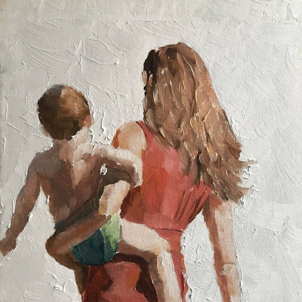 Pittura a olio personalizzata su tela, pittura a olio da foto, commissioni di pittura a olio reale, ritratti di famiglia, regali per la famiglia