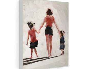 walker Wall art Fine Art Hiker Painting from original oil painting by James Coates Canvas Print