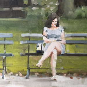 Woman Painting, Posters, Prints, Commissions,  Fine Art - from original oil painting by James Coates