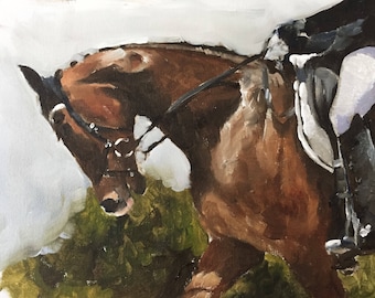 Horse Racing Art Print: Original Oil Painting by James Coates