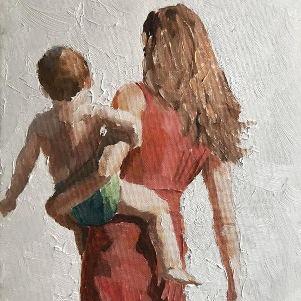 Custom Oil Painting Family Portrait from Photo, Hand-Painted Canvas Commission