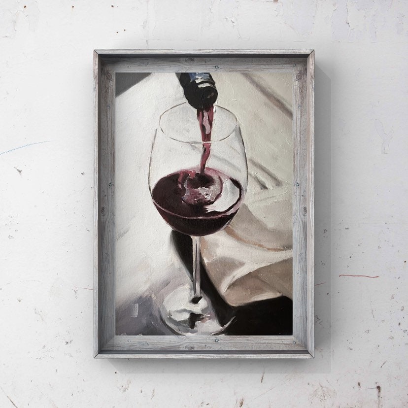 Red Wine Painting Wine Art Wine Print Art Print From Original