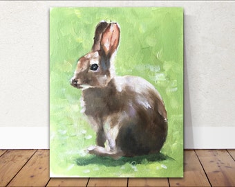 Rabbit Painting, Poster, Wall art,  Prints - Fine Art - from original oil painting by James Coates