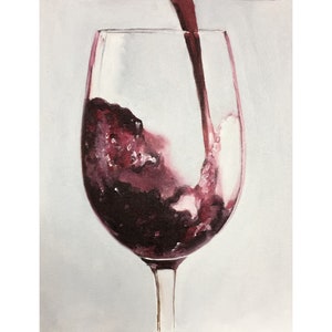 Red Wine Painting, Prints, Canvas, Posters, Originals, Commissions, Fine Art from original oil painting by James Coates