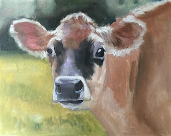 Cow Painting, PRINTS, Canvas, Posters, Originals, Commissions - Fine Art, from original oil painting by James Coates