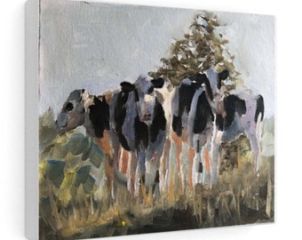 Cows Painting, Cow art, Cow Print, Fine Art - from original oil painting by James Coates