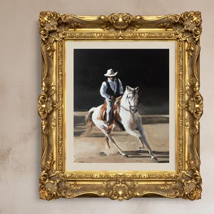 Horse Riding Art Print: Equestrian Oil Painting by James Coates