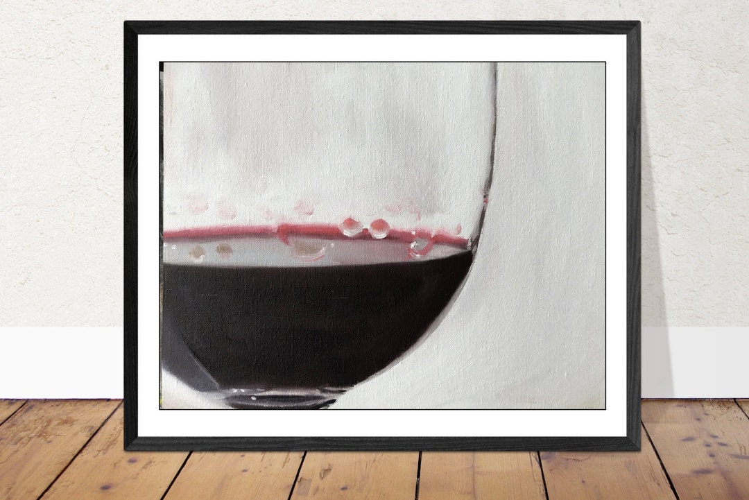 Wine Still Life Art Print: Original Oil Painting by James Coates - Etsy