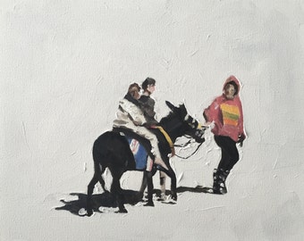 Donkey Ride Fine Art Print: Children's Wall Art by James Coates
