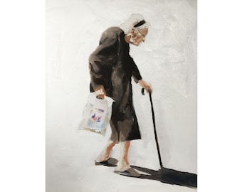 Woman Canvas Print: Fine Art Oil Painting by James Coates