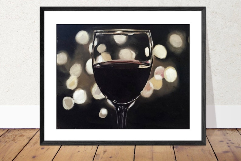 Wine Glass Painting Prints Canvas Posters Originals Etsy UK