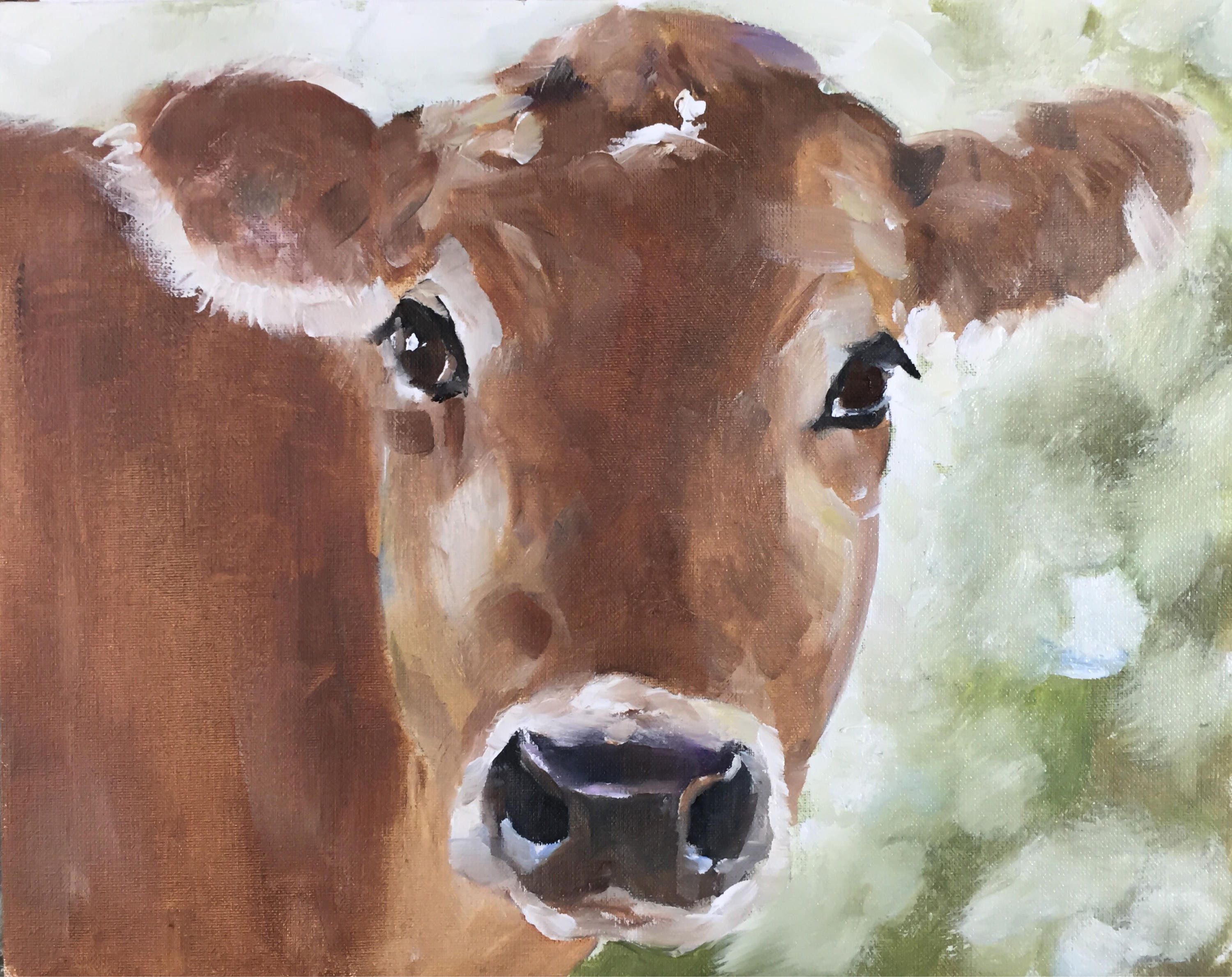 10 лет корове. Коровы в живописи. Телёнок живопись. Коровы на картинах художников. Морда коровы.