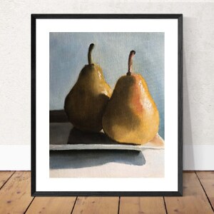 A pair of Pears Painting, Prints, Canvas, Posters, Originals, Commissions, Fine Art from original oil painting by James Coates image 2