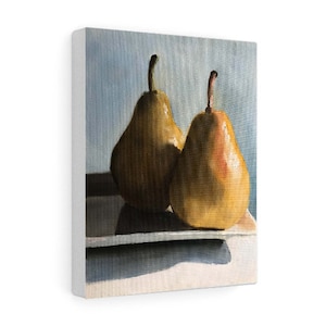 A pair of Pears Painting, Prints, Canvas, Posters, Originals, Commissions, Fine Art from original oil painting by James Coates image 1