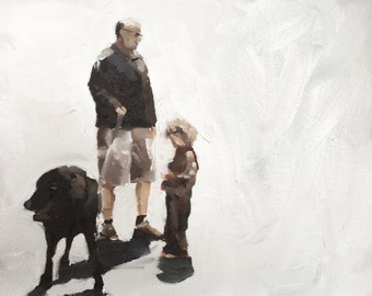 Ölgemälde Druck, Familie Kunst von James Coates