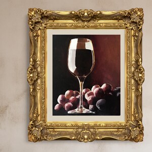 Wine Painting - Food art - Canvas and Paper Prints - Fine Art from original oil painting by James Coates