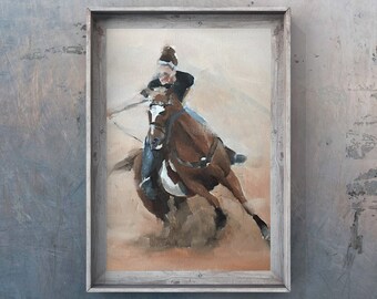 Horse riding  Painting, PRINTS, Canvas, Posters , Commissions - Fine Art - from original oil painting by James Coates