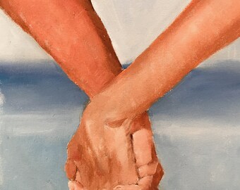 Holding Hands Art Print: Love Wall Art by James Coates