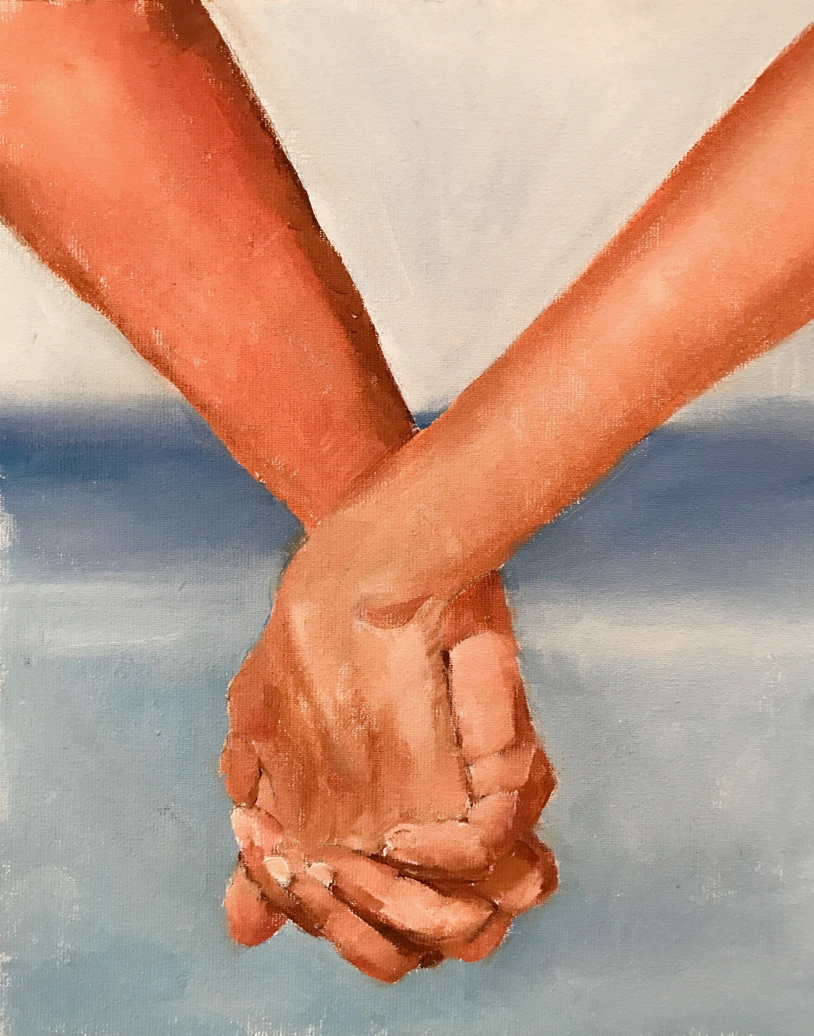 Couple Holding Hands Painting