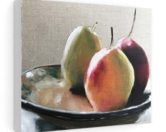 Fruitstilleven, print op canvas of papier, keukenkunst