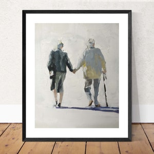 Paar Malerei - Poster - Wandkunst - Leinwand Druck - Fine Art - von original Ölgemälde von James Coates