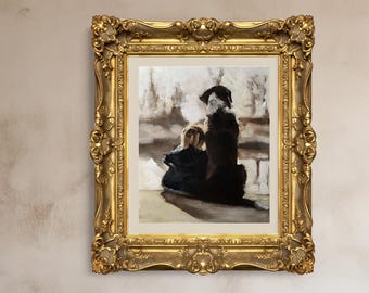 Boy and Dog Art Print: Children's Room Decor by James Coates
